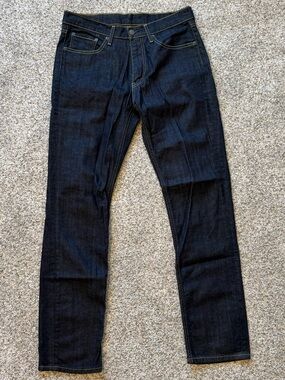 Men's Levi’s Dark Indigo Slim Straight Jeans - 32x34
